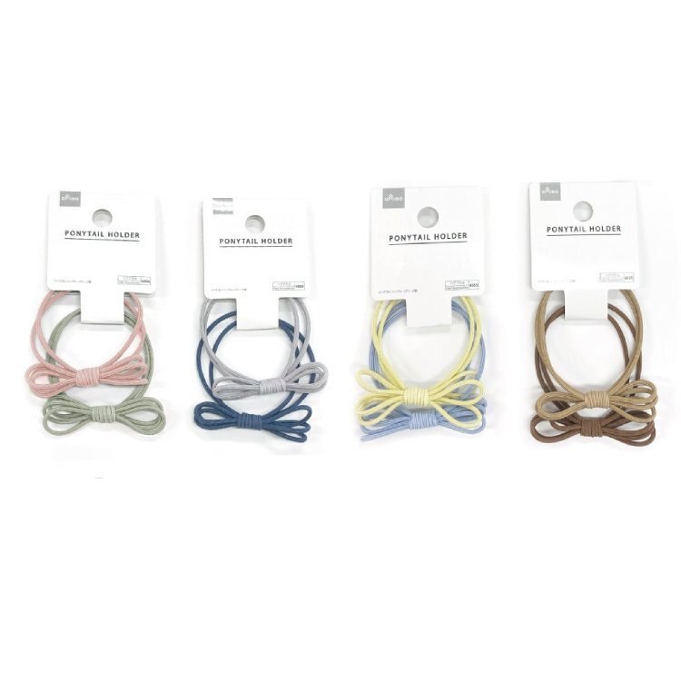 髮圈/簡約 蝴蝶結 2入