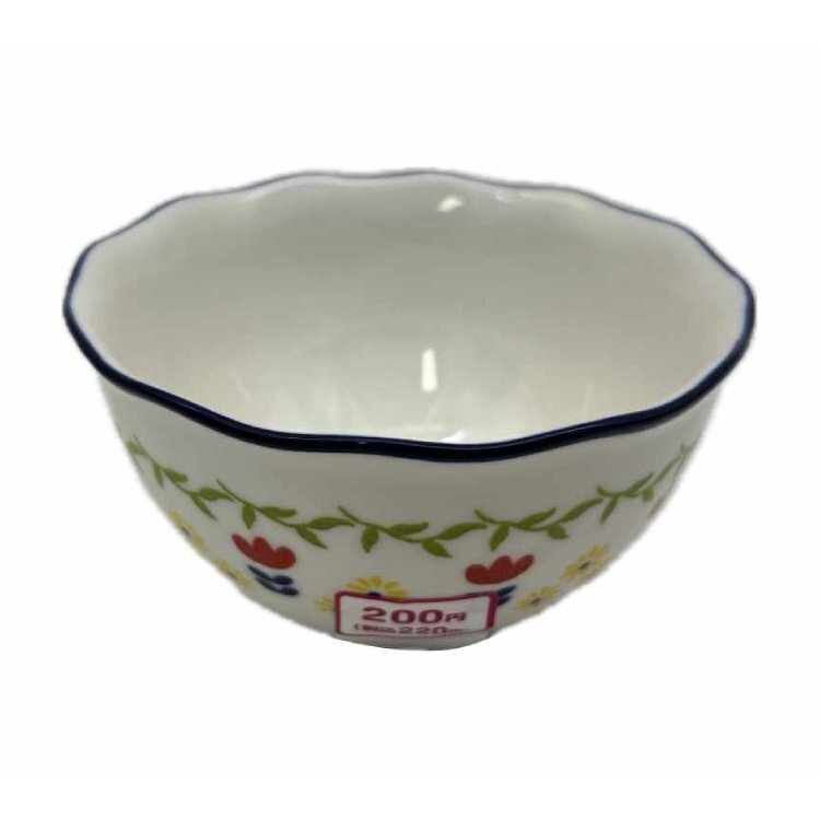 餐碗/藍線 鬱金香 約11.5cm