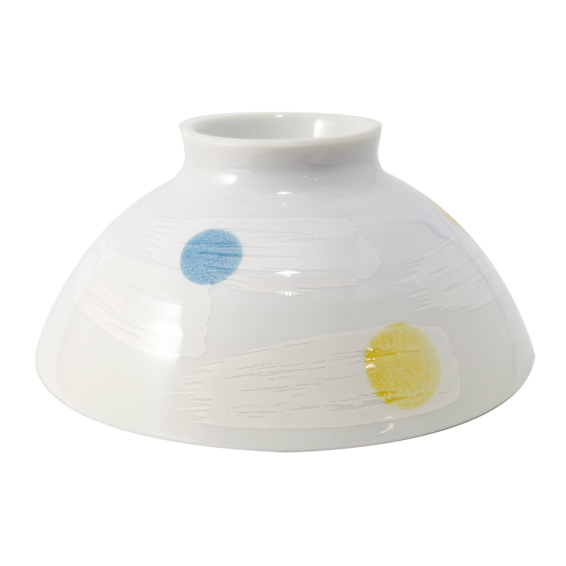 餐碗/圓點 藍 約12.9cm