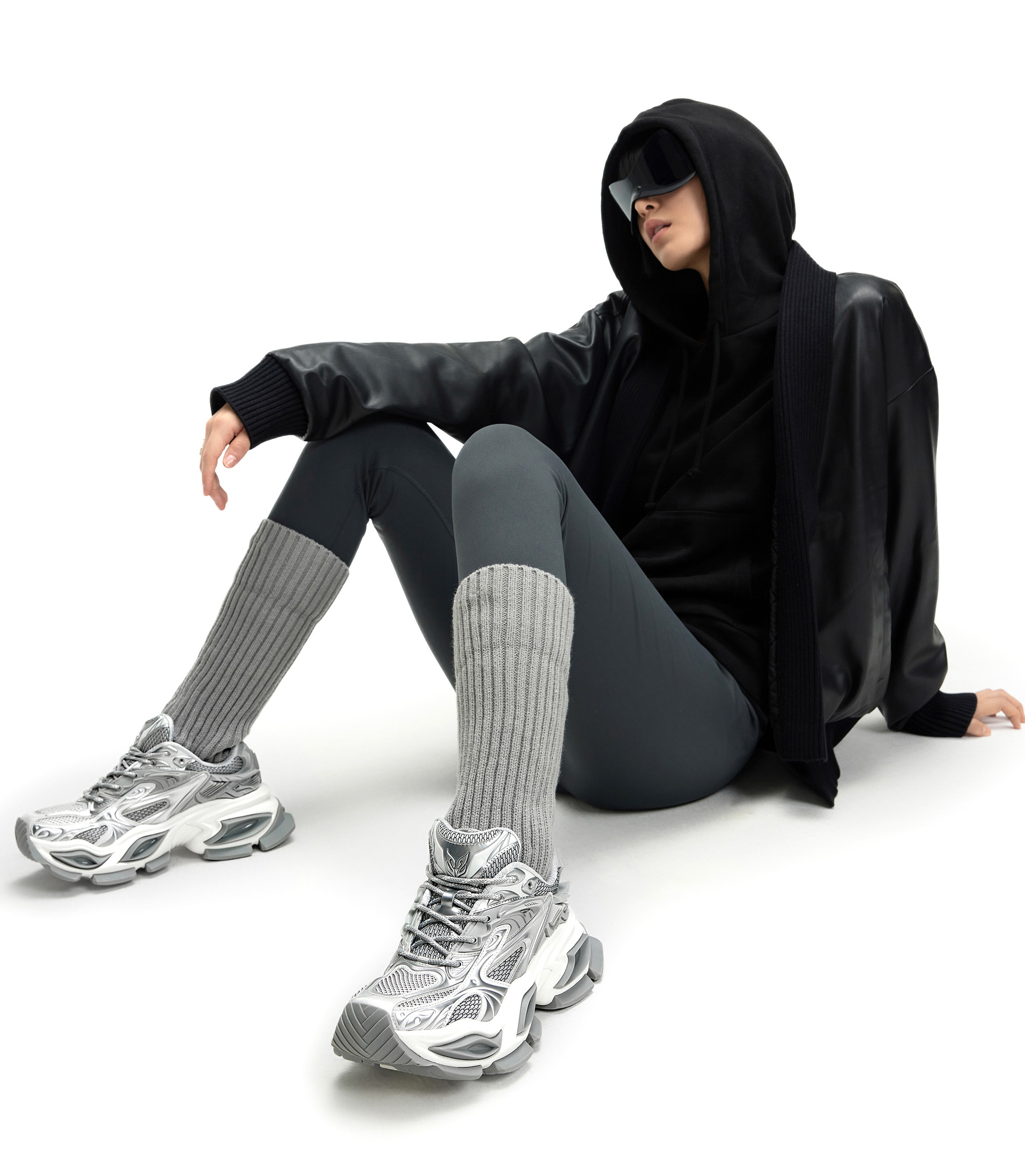 OGR 男女款異瞳重裝機甲系列老爹鞋｜(銀灰)