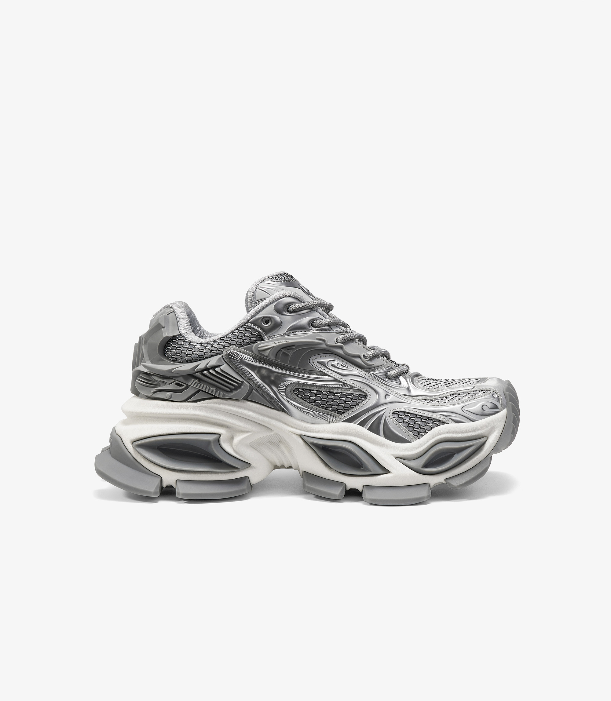 OGR 女款異瞳重裝機甲系列老爹鞋｜(銀灰)