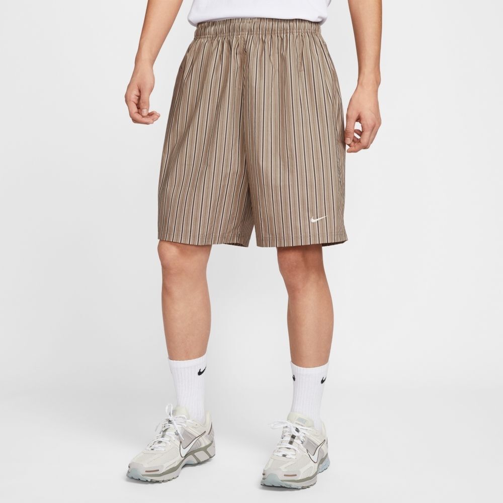 NIKE 短褲 AS M NSW AOP WVN SHORT GCEL 卡其條紋 休閒短褲 男 IF0378-247