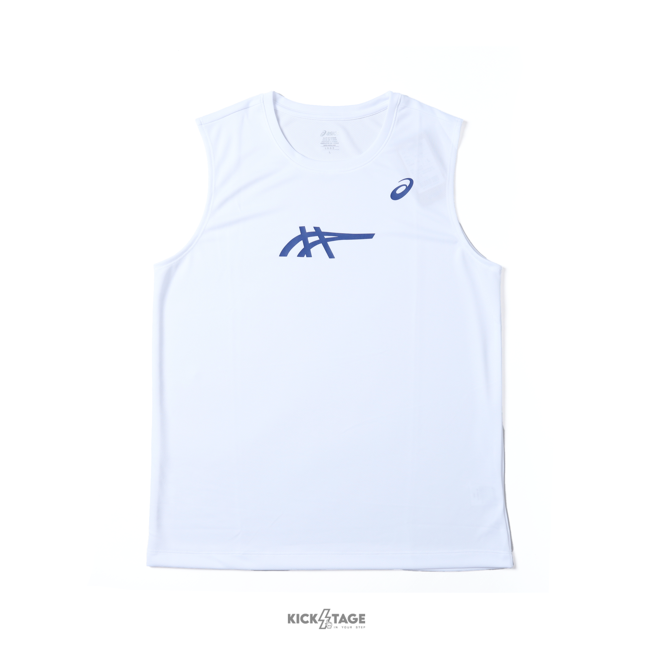 男款 ASICS TEE 黑色 白色 吸濕 健身 運動 慢跑 訓練 亞洲版 快乾 虎爪 背心【2031F738】