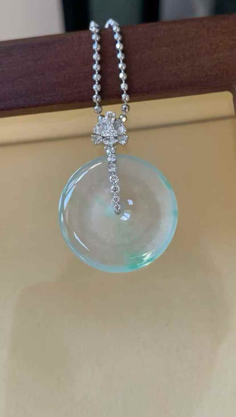 324358 翡翠平安扣吊墜 (27.8mm直徑)