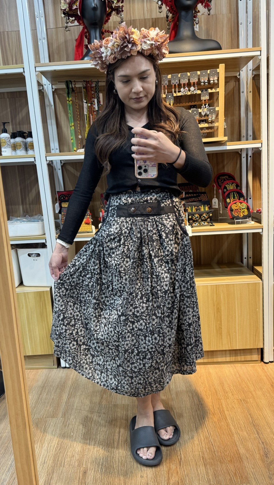 NO.2復古圖騰半身裙