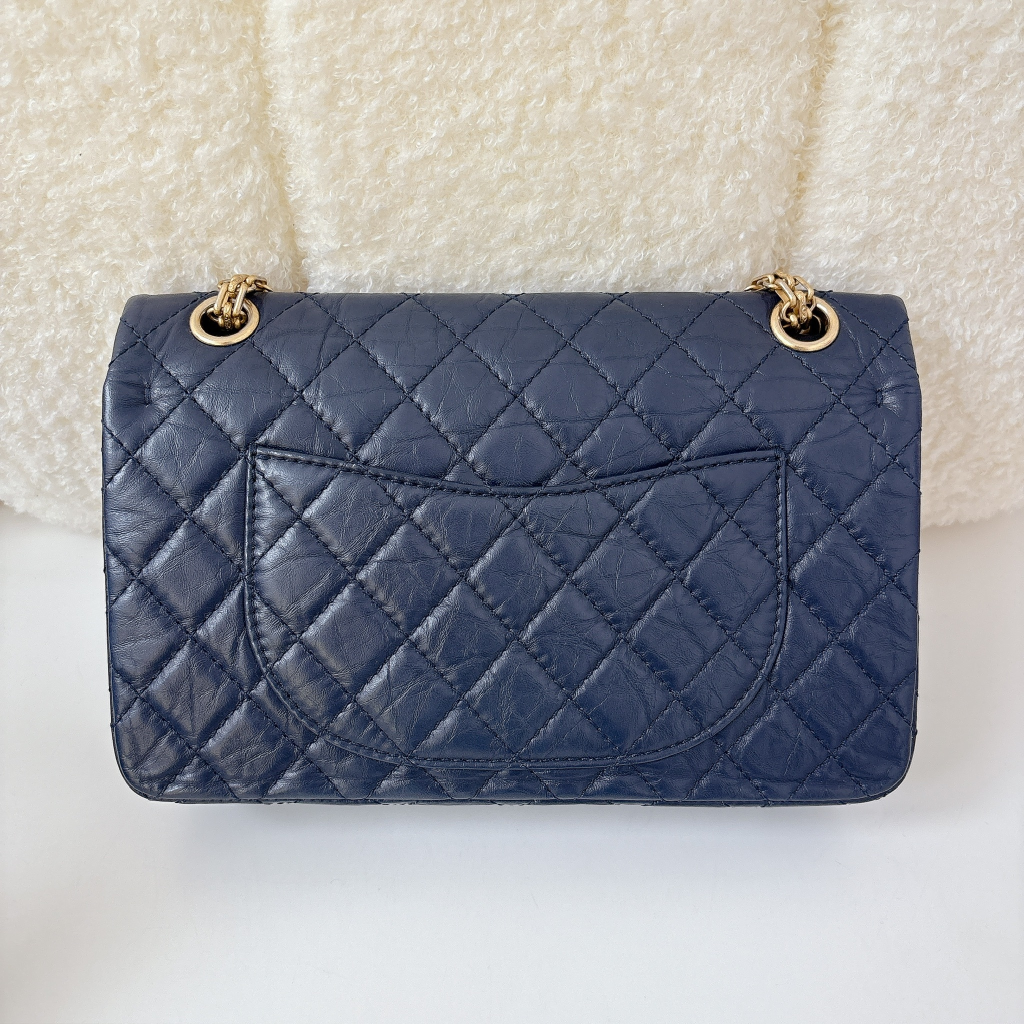Chanel 2.55 Reissue Flap Bag - Dark Blue / GHW