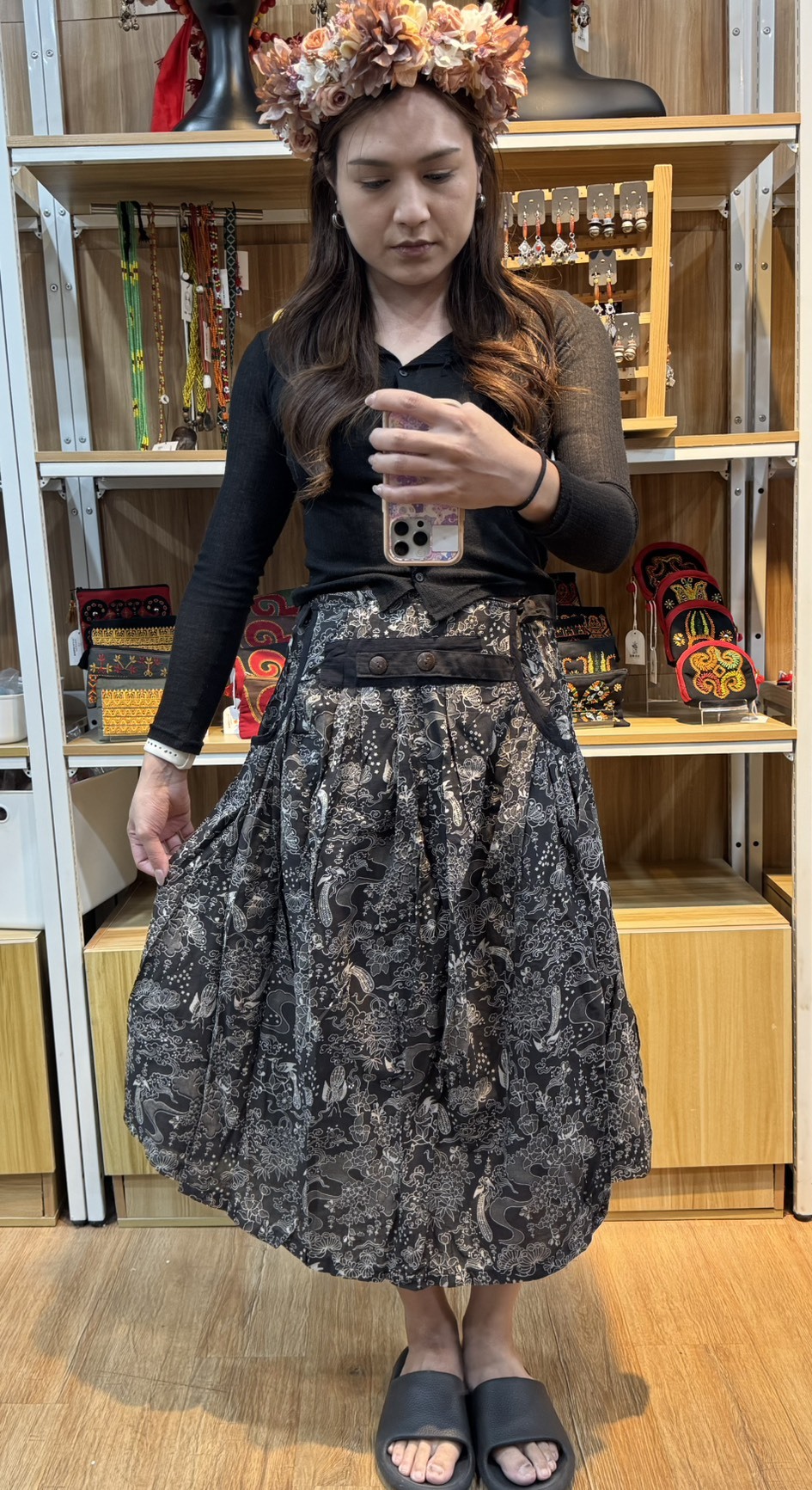 NO.3復古圖騰半身裙