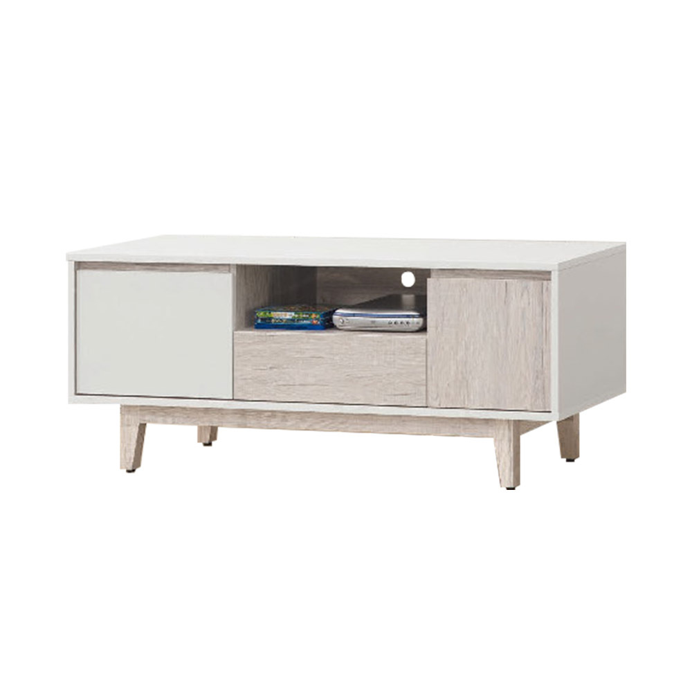 柏蒂家居-巴克利4尺二門單抽電視櫃/長櫃/視聽櫃