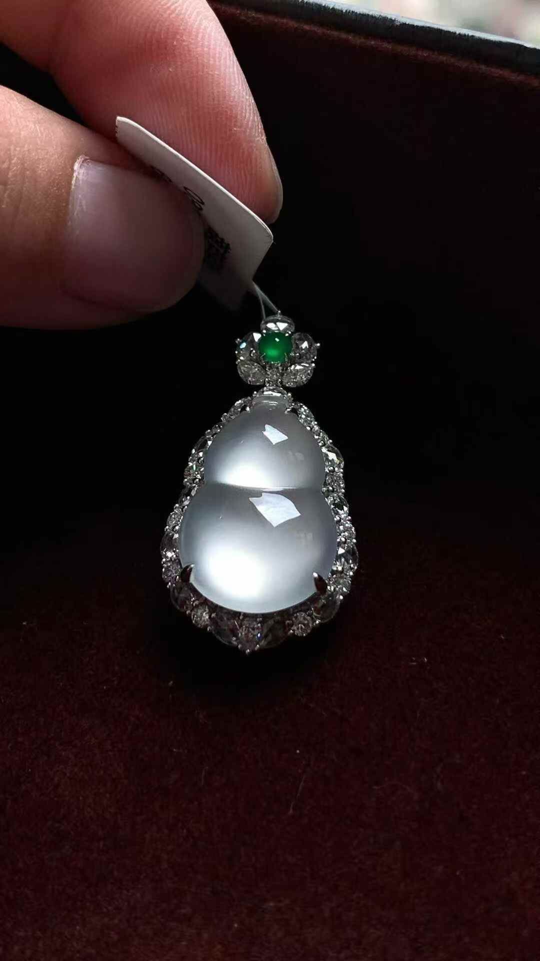 翡翠葫蘆吊墜,天然翡翠A玉, 緬甸玉, Jade, Jadeite