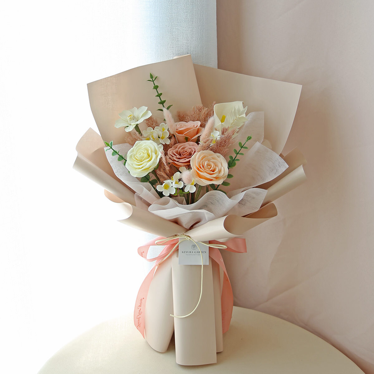 G84｜粉色系香氛花束