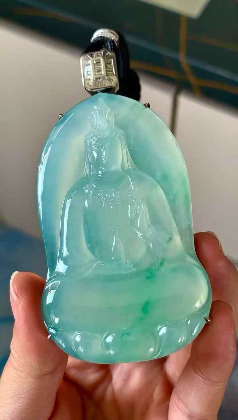 324362 翡翠觀音牌吊墜