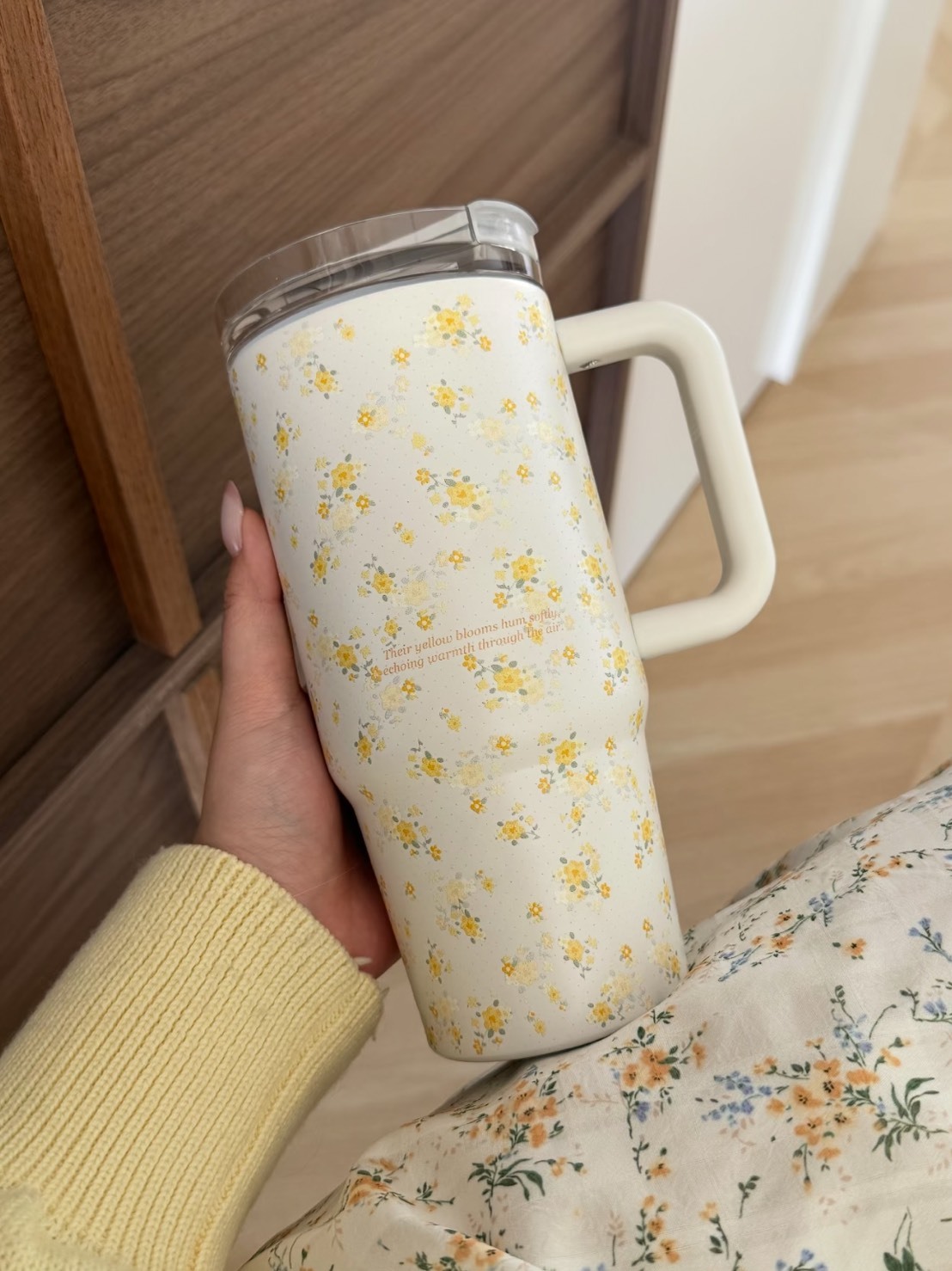 夏日限定🌼 韓系 小碎花 吸管 冰壩杯