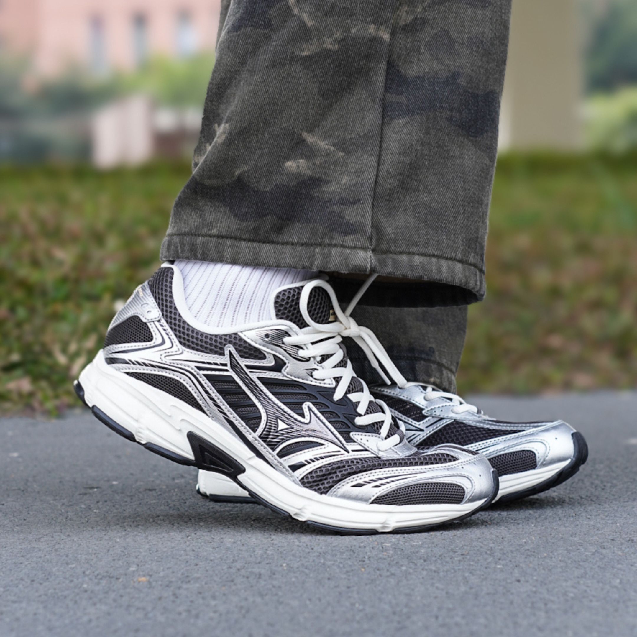 NICEDAY 代購 Mizuno Speed 2010 千禧 復古 銀 銀黑 黑銀 慢跑 機能 D1GH251708