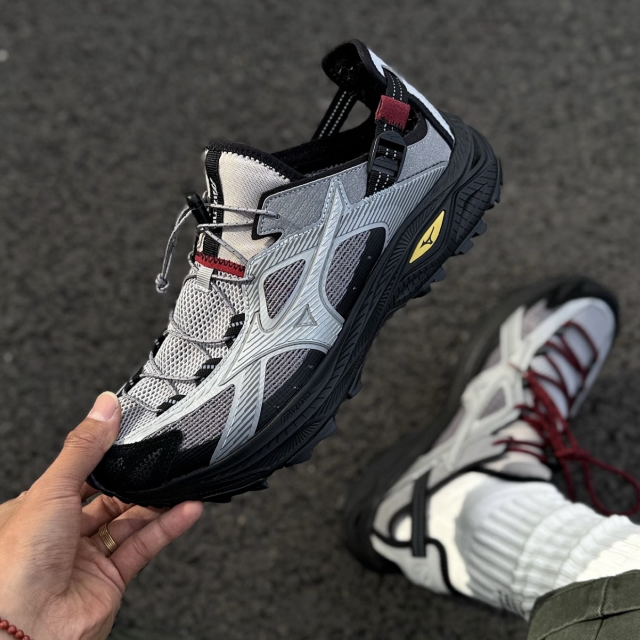 預訂 | Mizuno Racer Trail SE V2 灰黑色 越野涼鞋