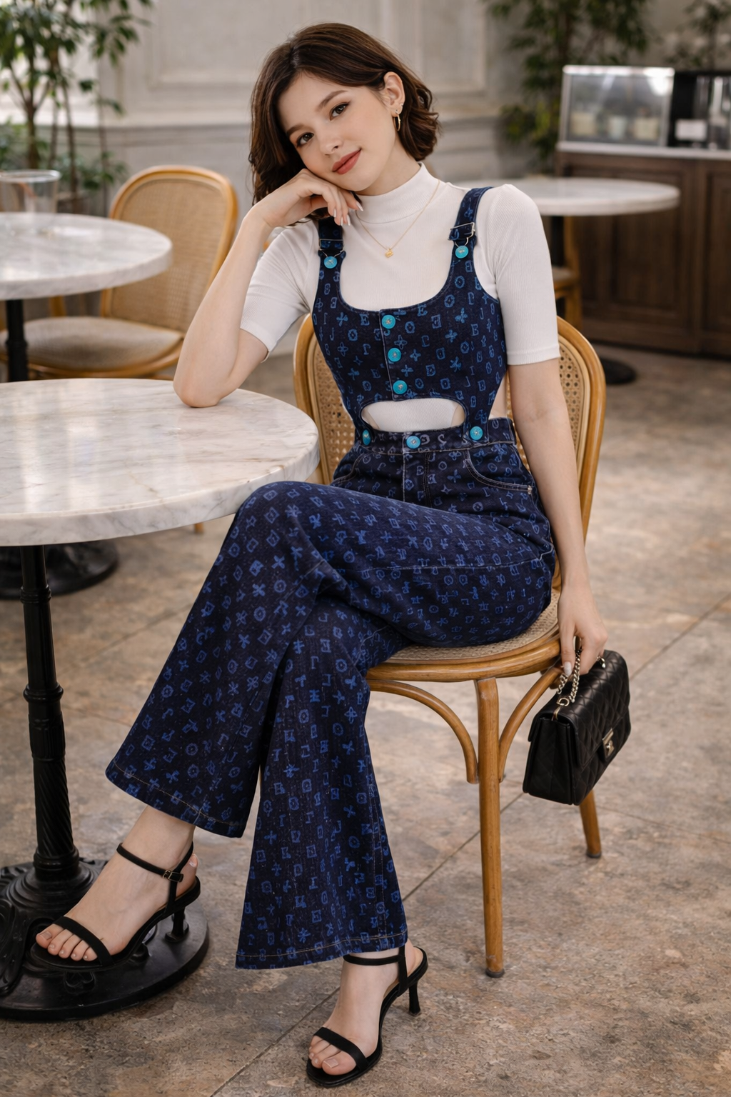 BD16902N1 吊帶連身褲裝(上下可分開)