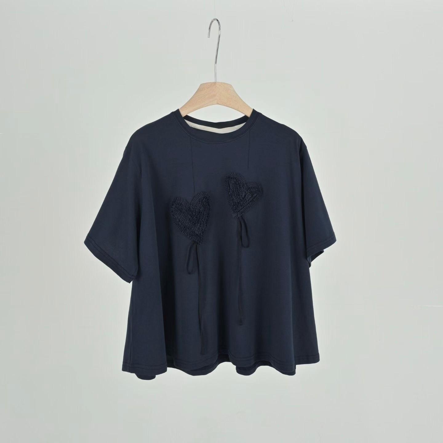 韓國立體心形top ～153W