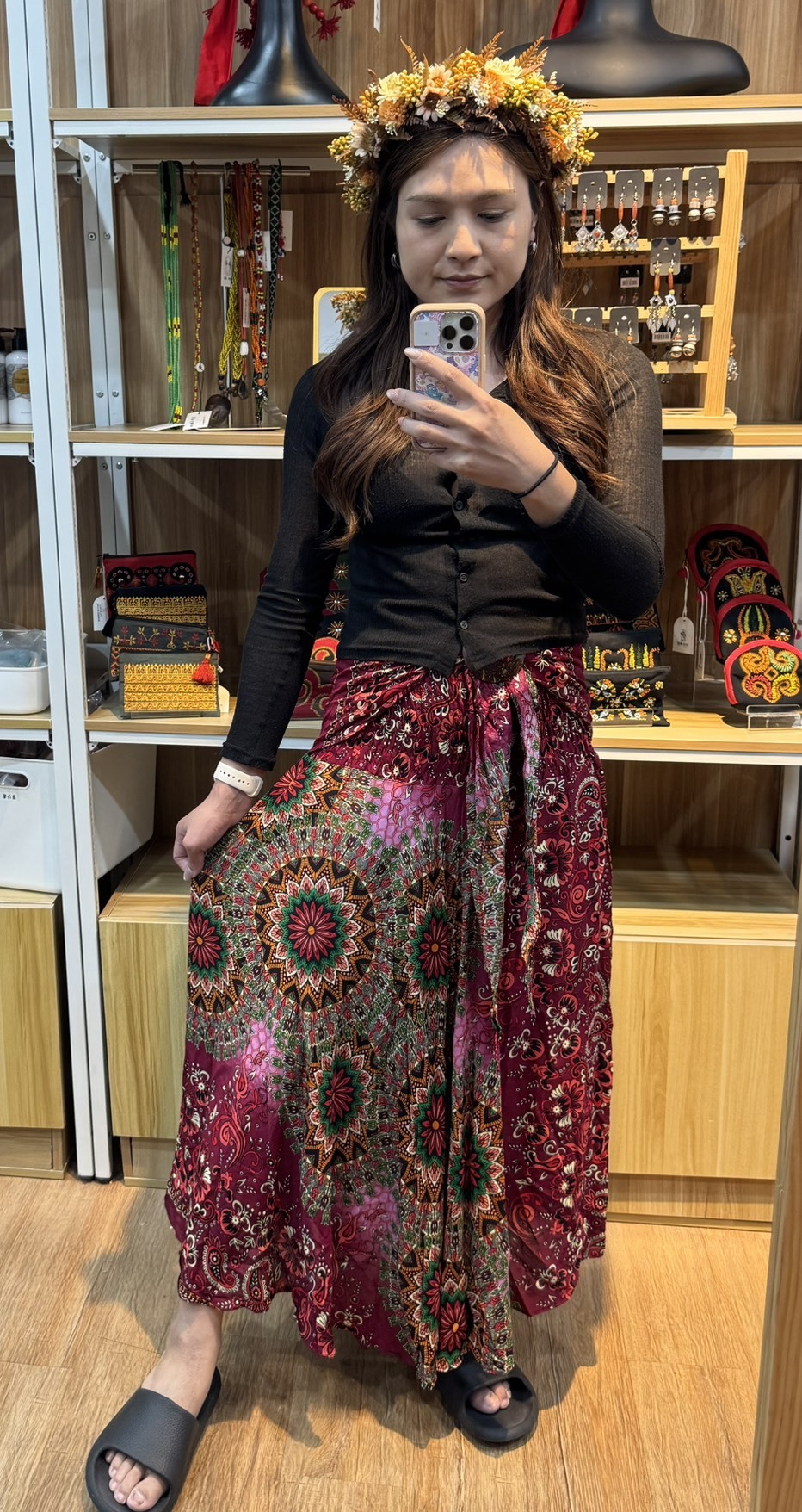 NO.10復古圖騰半身裙