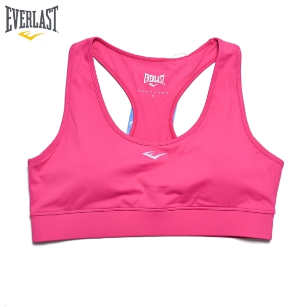 EVERLAST 運動內衣 桃紅 小LOGO 韻律 機能 運動背心 女 4022190142