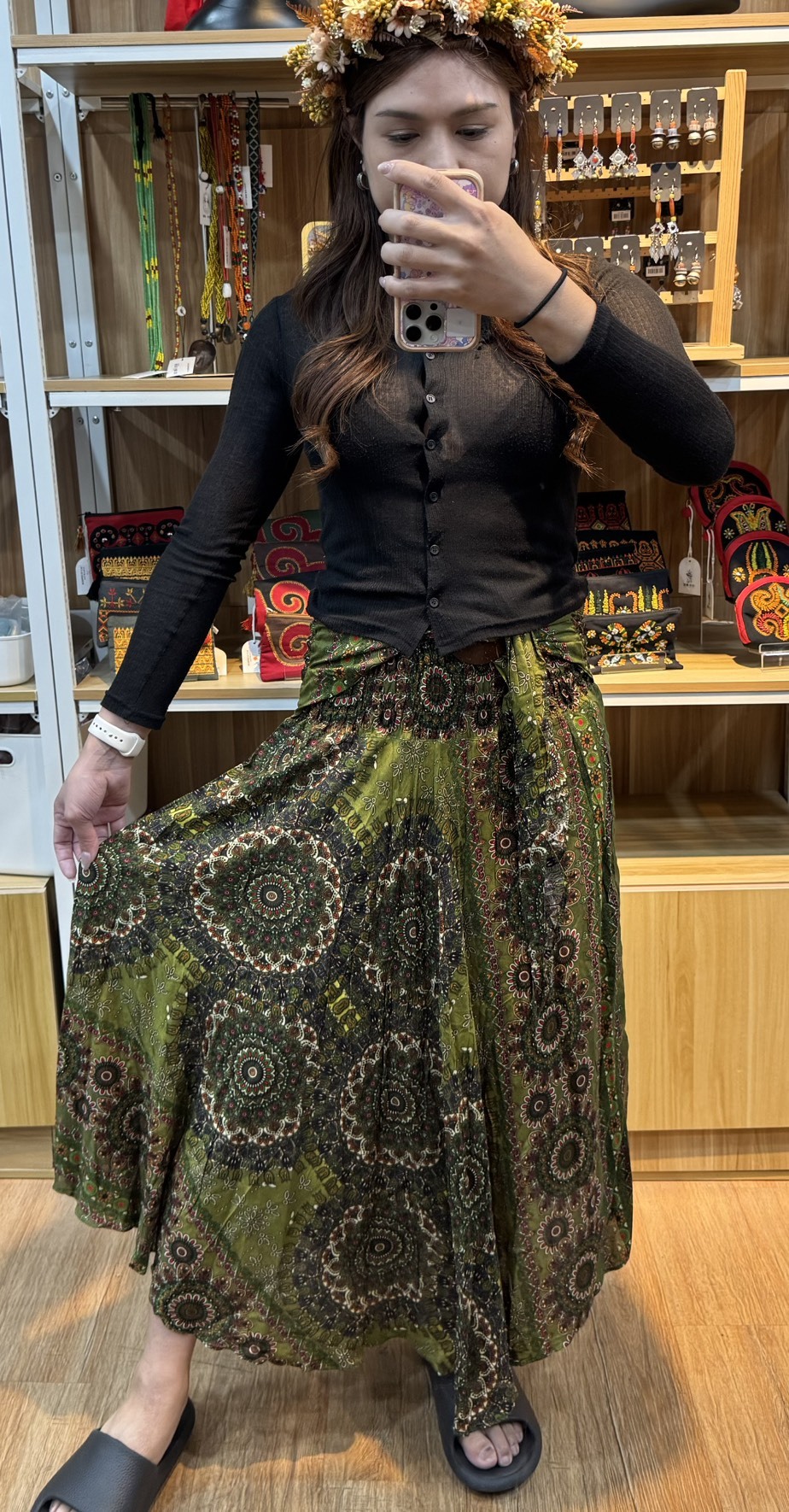 NO.11復古圖騰半身裙