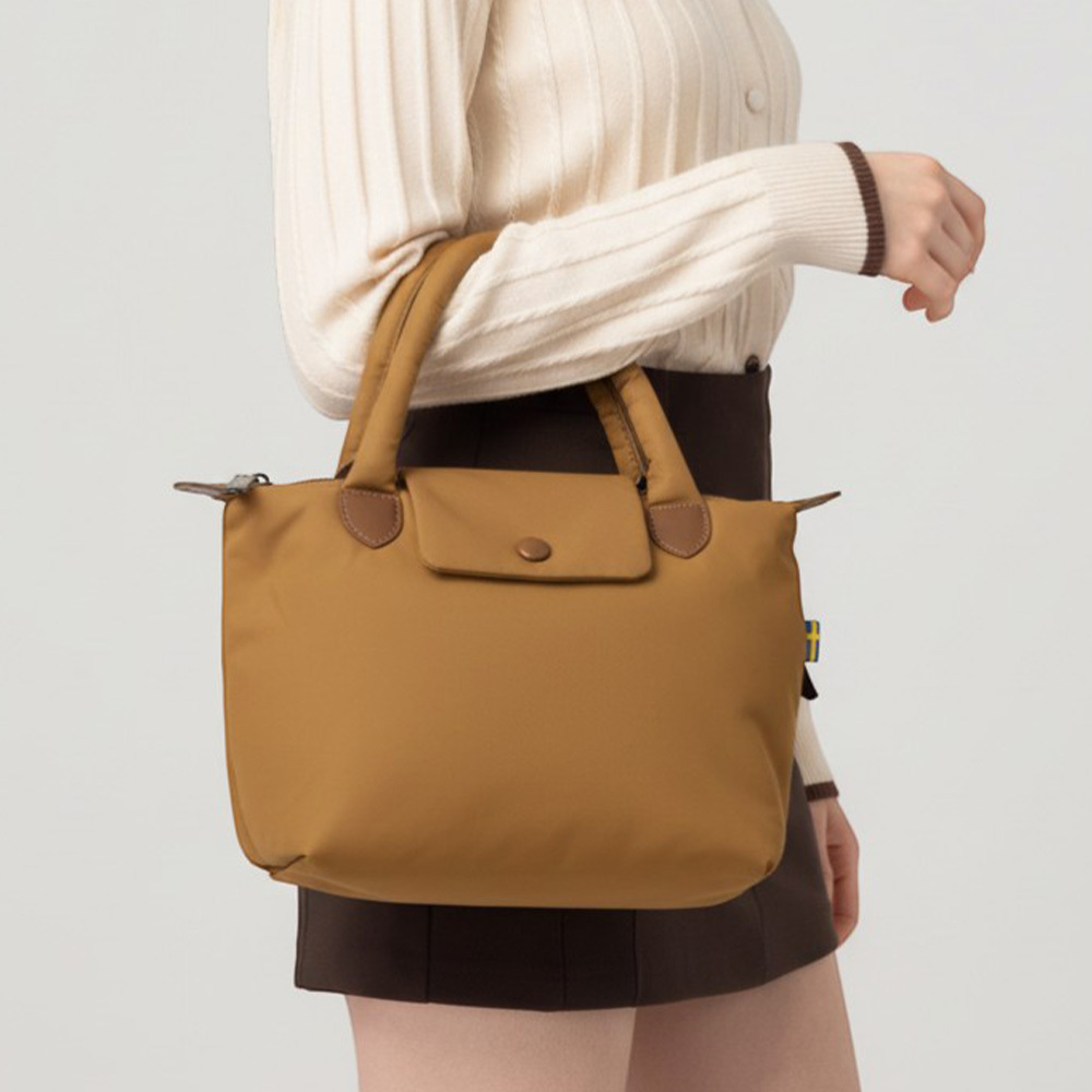 瑞典雲朵包系列｜防潑水 雲朵 水餃包(駝色)M