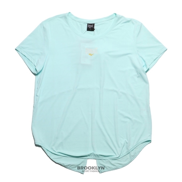 EVERLAST 短T 薄荷綠 胸前小LOGO 韻律機能 短袖 T恤 休閒 女 4122107881