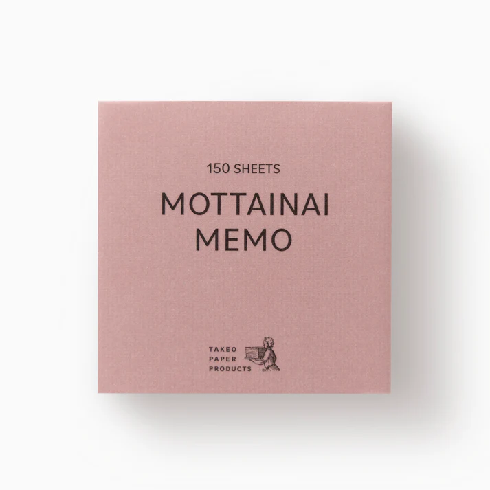 日本竹尾紙業 TAKEO PAPER MOTTAINAI MEMO 系列 便條本