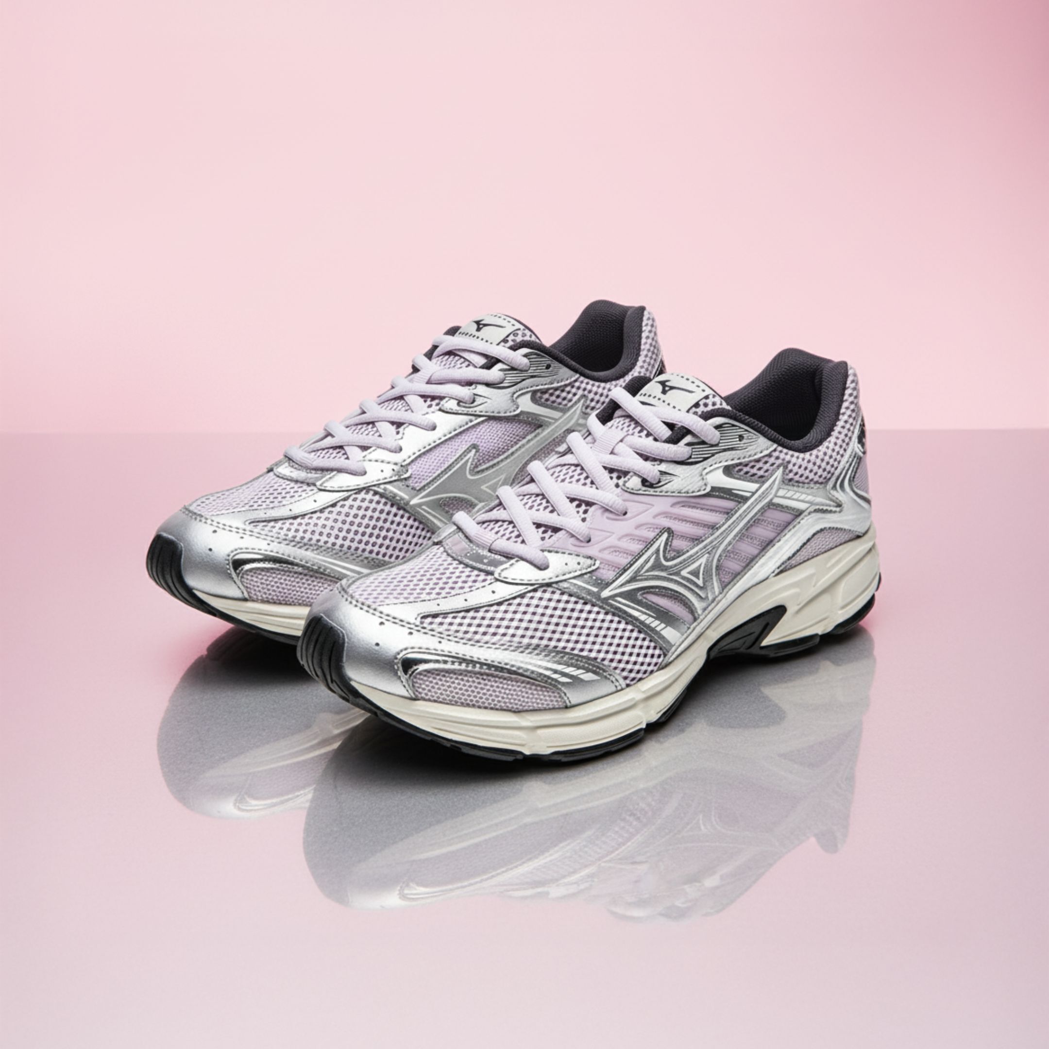 NICEDAY 代購 Mizuno Speed 2010 復古 銀粉色 粉 銀 千禧 運動 慢跑 D1GH251712