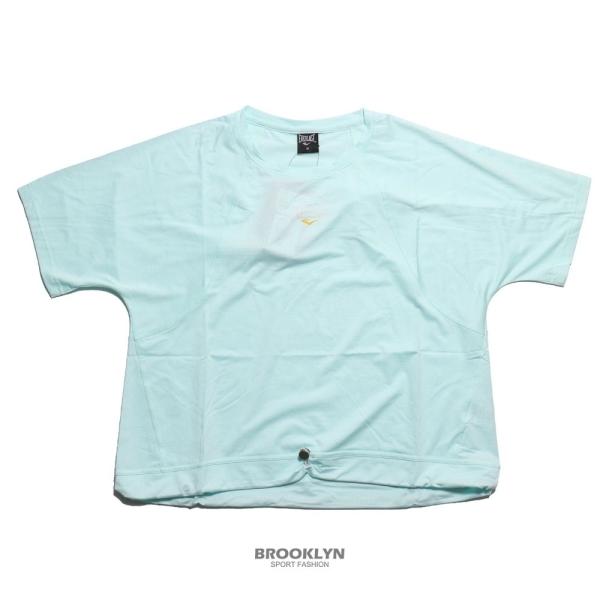 EVERLAST 短T 薄荷綠 胸前小LOGO 韻律機能 短版 T恤 休閒 女 4122107981