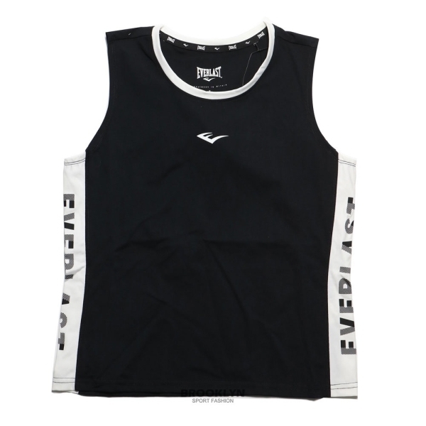 EVERLAST 背心 黑白 側LOGO 印花 健身 訓練 運動 女 4122148320