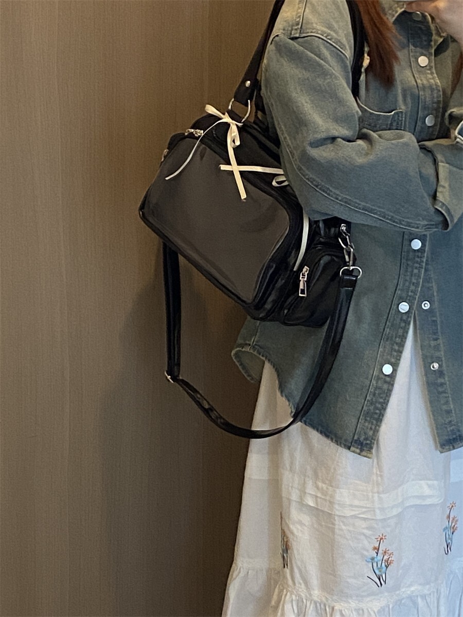 Preppy Style Shoulder Crossbody Ita Bag