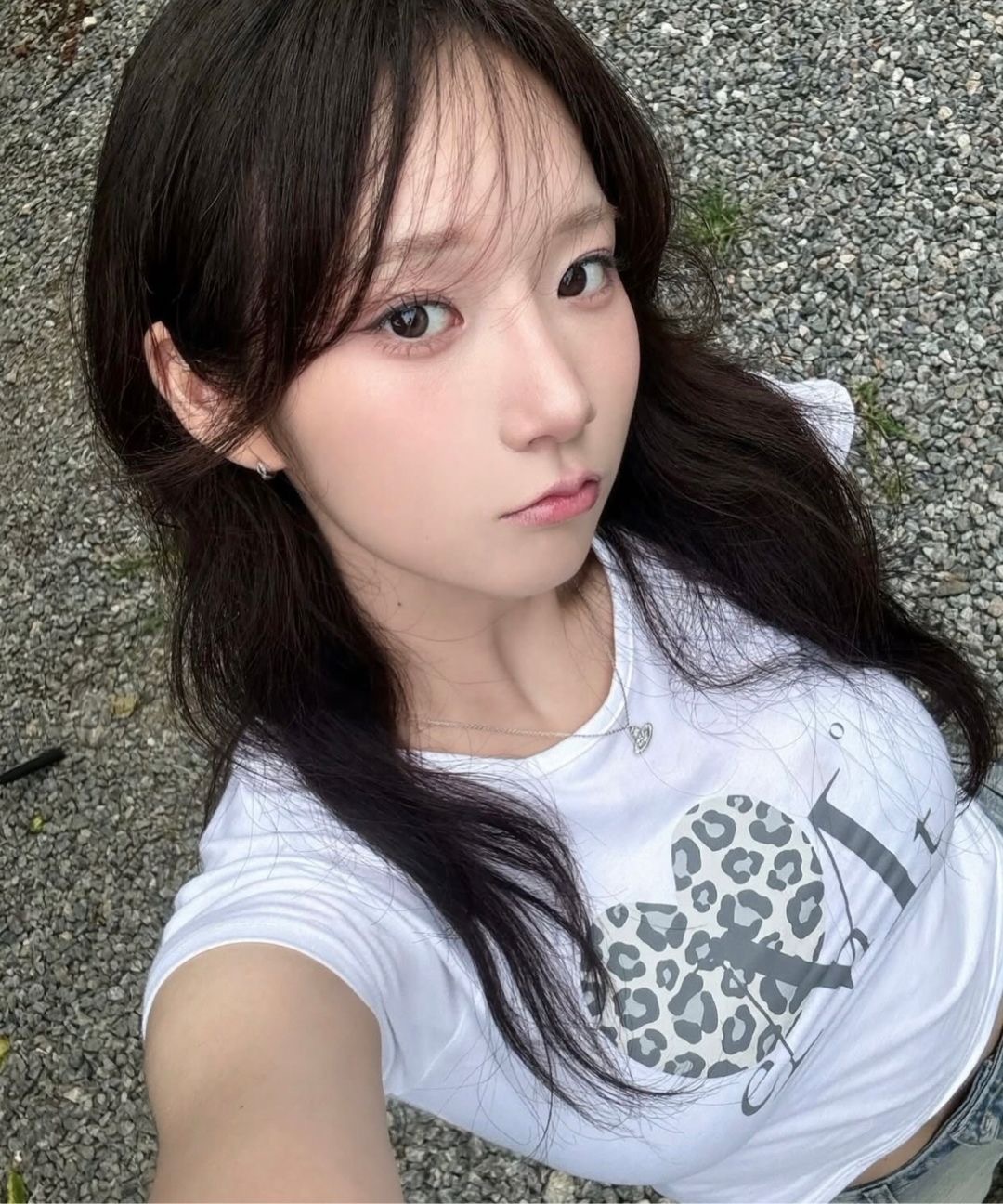 【預購】韓國 MUCENT 豹紋 愛心 短袖 T恤 三色