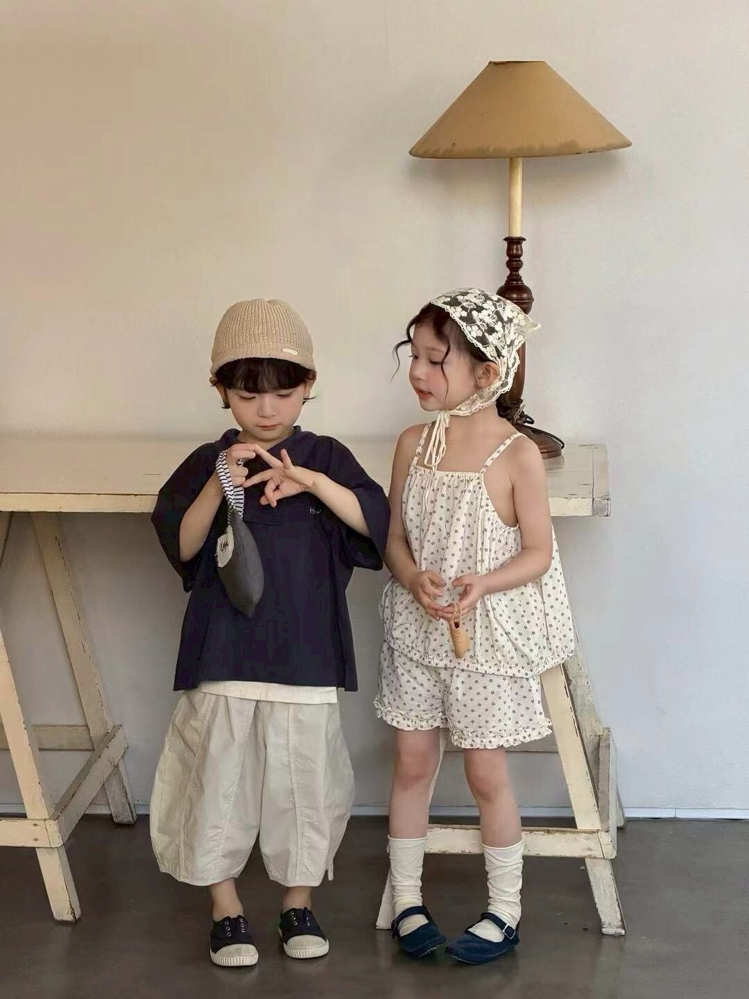 法式輕柔細肩套裝