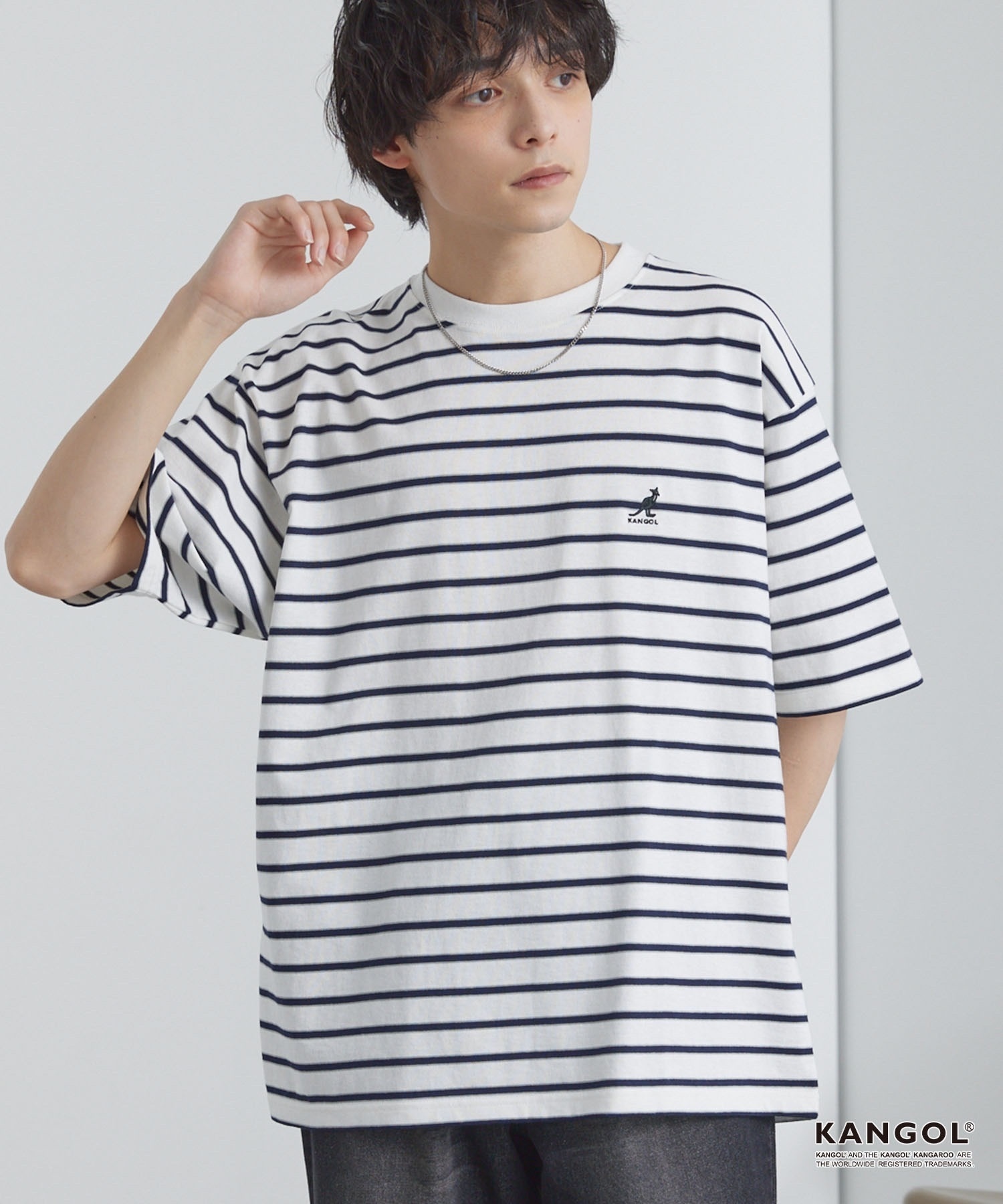 KANGOL / 間條TEE