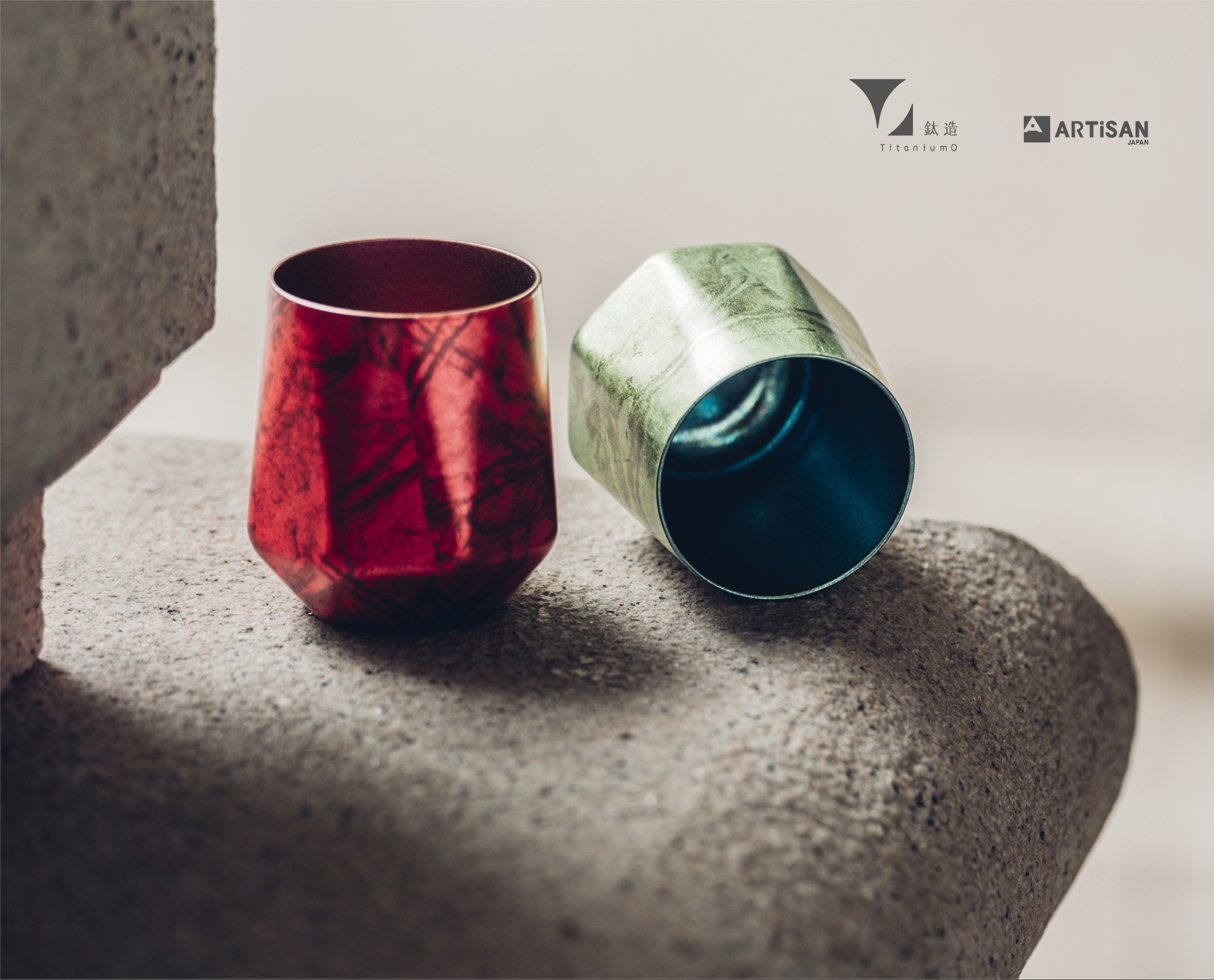 箔光之美 | 株式会社アルチザン | 箔光鈦杯 | 翠礦青