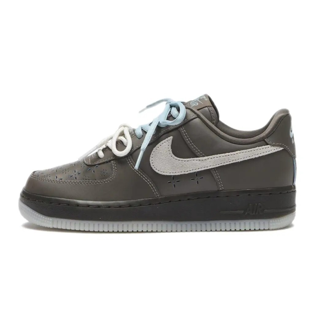 女鞋 NIKE W AIR FORCE 1 LOW '07 LV8 FEMME 'Ridgerock' 棕藍 雙鞋帶 雪花 復古 皮革 休閒鞋【IR5690-256】AF1