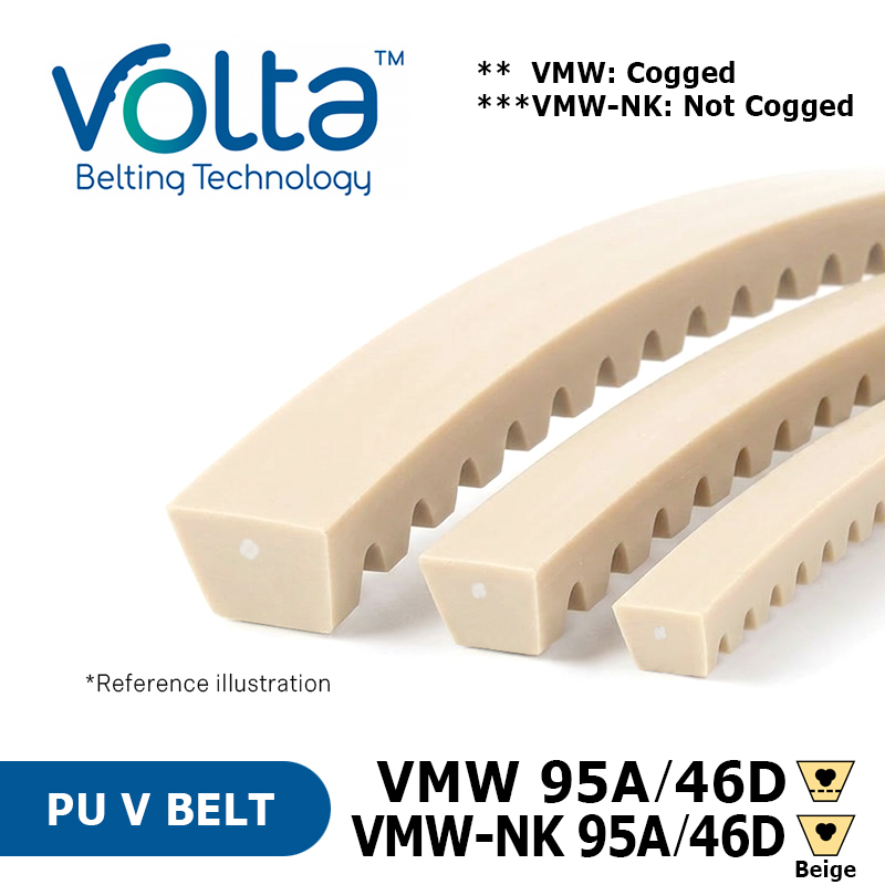 Volta PU 三角帶 - VMW / VMW-NK 95A/46D 米色