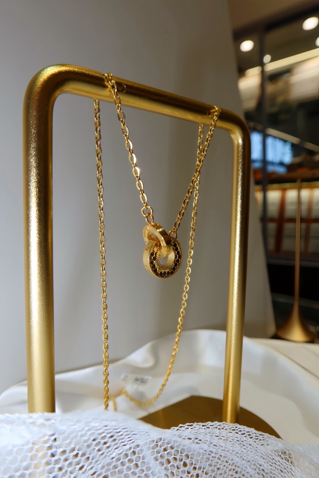 恆光圓環｜雙層設計金飾項鍊