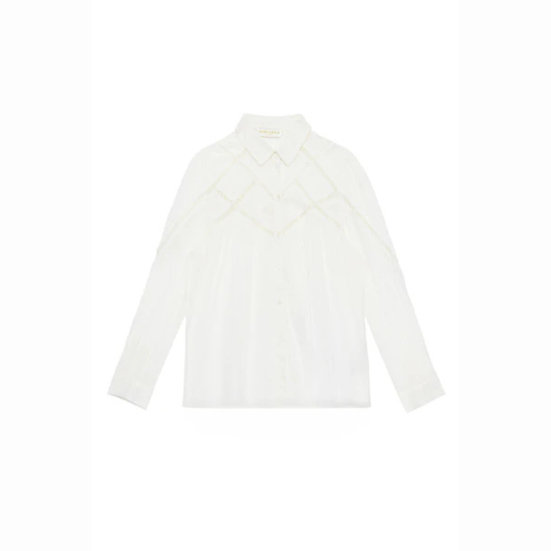 1LP0327-050 [LA PETITE ETOILE] Chemisier Cia Ecru #CIA-C102611C0A/11-ECRU (EU)