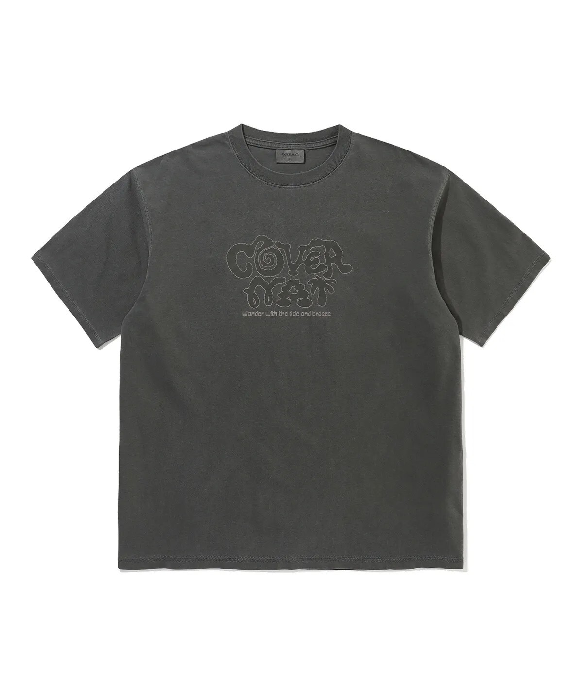 【OWN】Covernat 短袖 上衣 復古 Logo 短T 落肩 寬鬆 休閒 春夏 不分男女 炭灰 淺藍