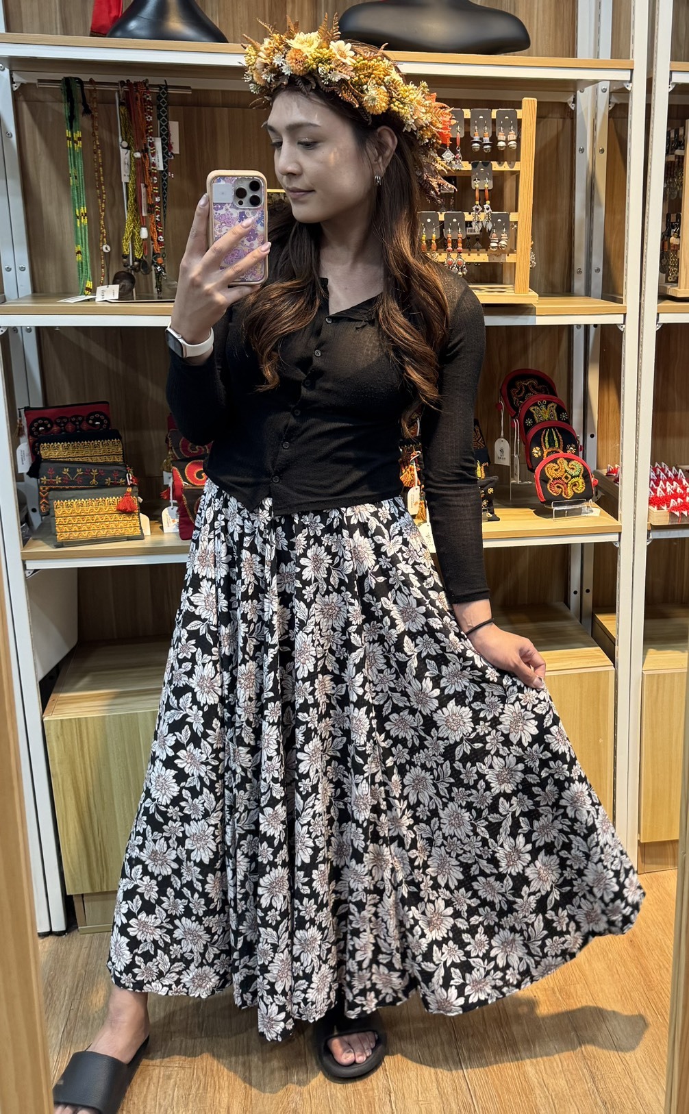 NO.17復古圖騰半身裙