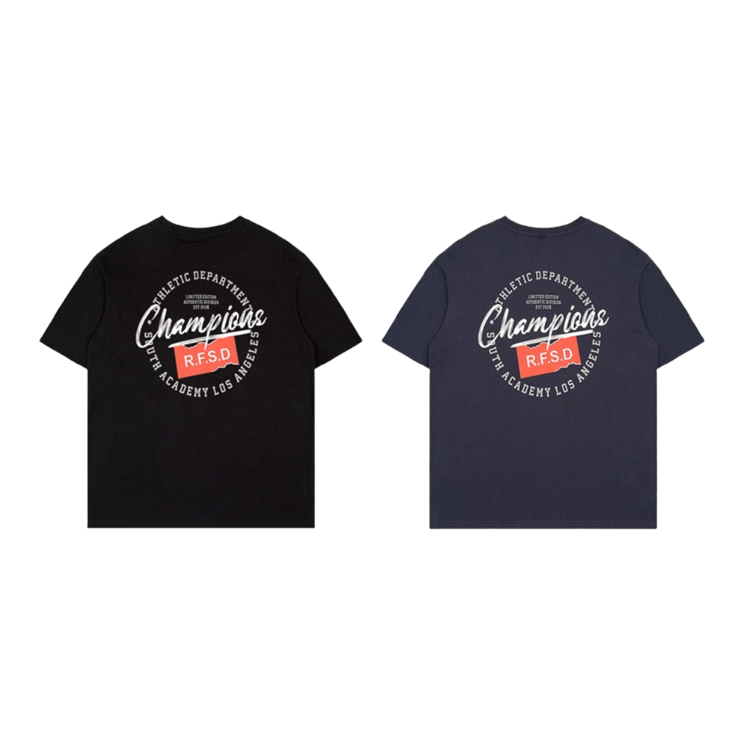R.F.S.D 美式草寫字母 重磅寬鬆短袖 SH-469