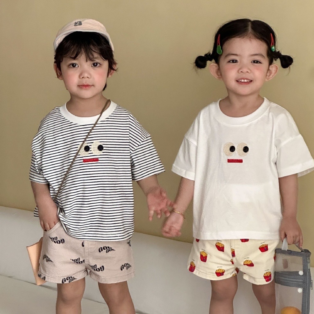 可愛大眼睛兄弟姐妹上衣 / 2色