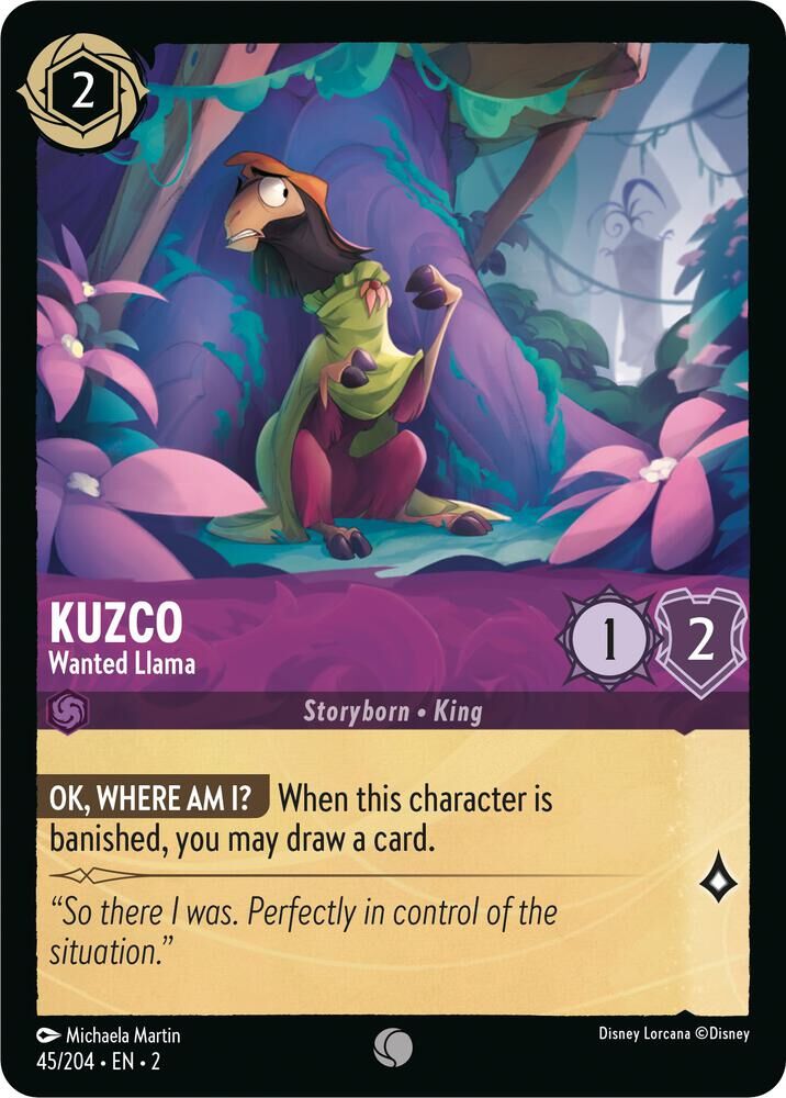 Rise of the Floodborn - 45/204 Kuzco - Wanted Llama C (Foil)