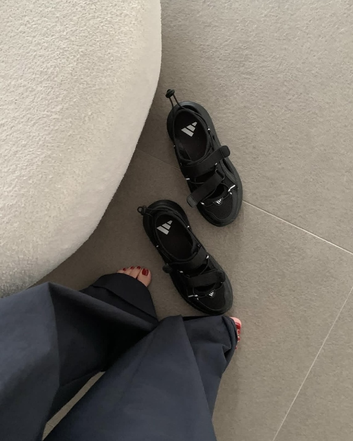 【預購】ADIDAS OZWAVE SANDAL 瑪莉珍涼鞋 黑色 JS4582