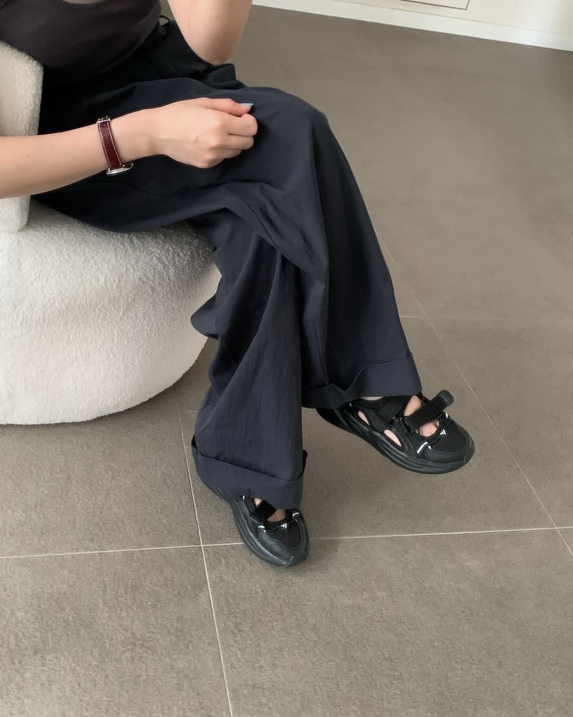 【預購】ADIDAS OZWAVE SANDAL 瑪莉珍涼鞋 黑色 JS4582