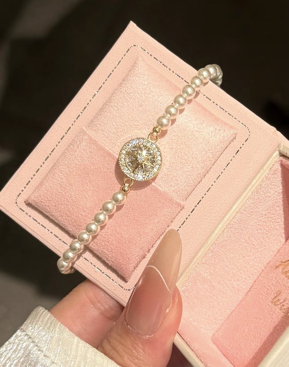 <女孩禮物首選> 羅馬星盤 珍珠八芒星 輕奢手鍊