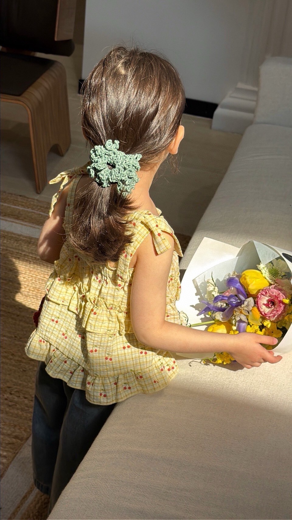 小櫻桃格紋蛋糕上衣