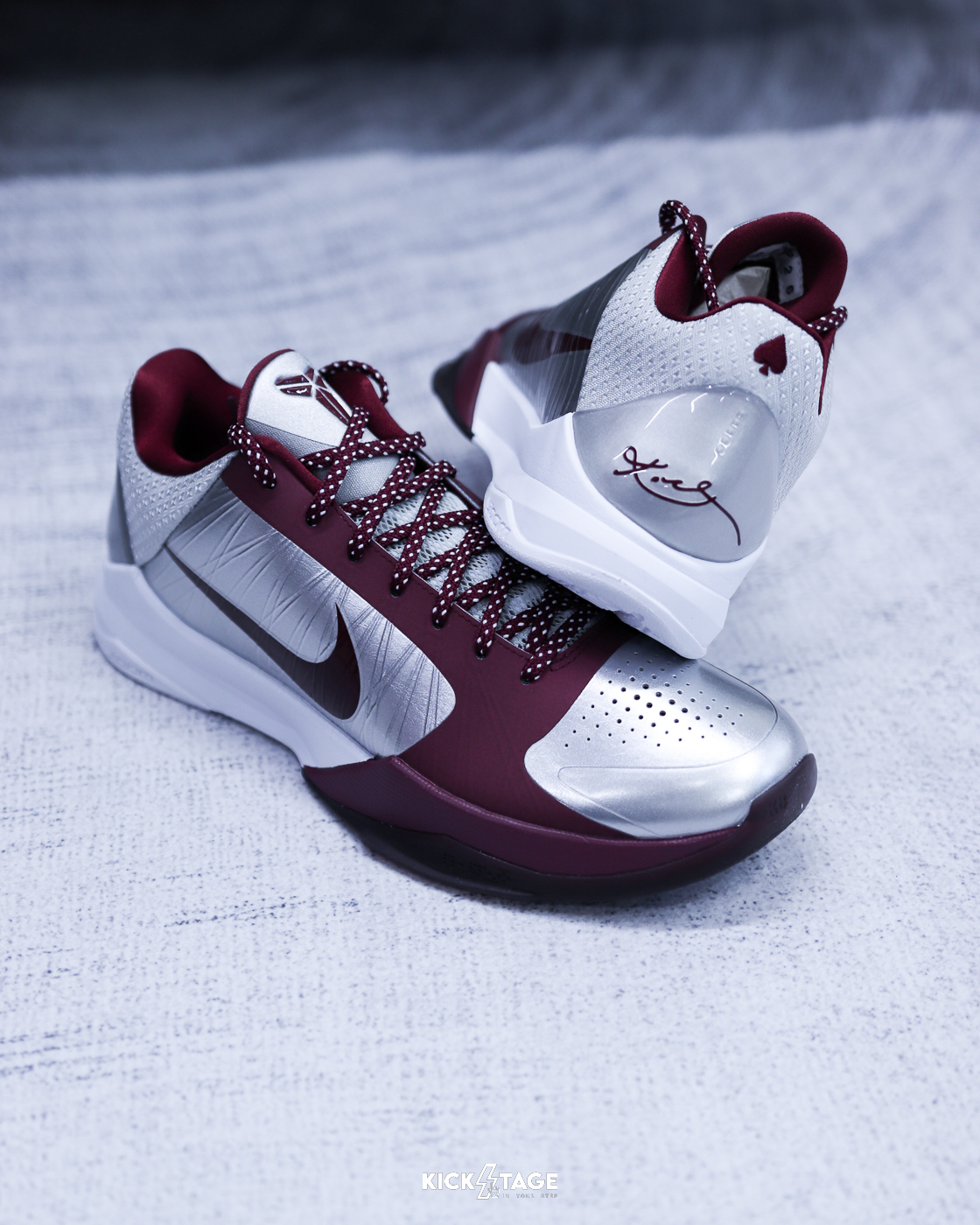 ＜限量商品，售出無退換＞男鞋 NIKE KOBE 5 ACES 黑桃 銀酒紅 科比5 曼巴 實戰 籃球鞋【IM0557-001】