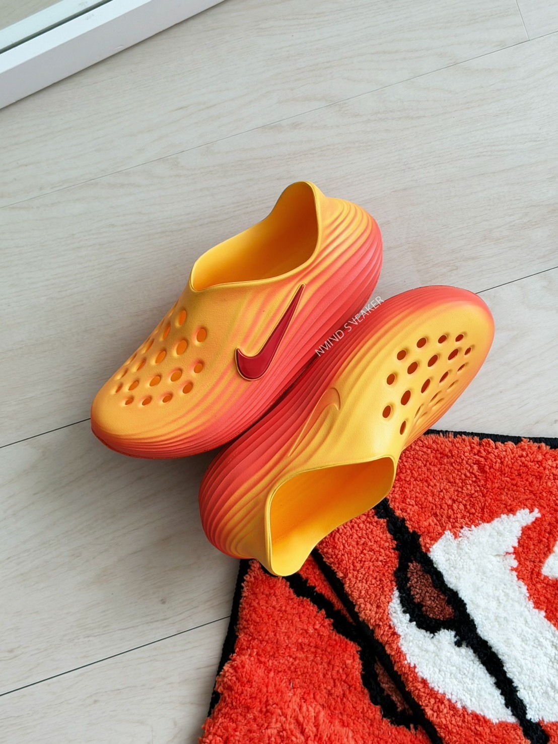 <現貨剛到 先亂賣😛> NIKE REACTX  洞洞鞋 恢復鞋 螢光橘