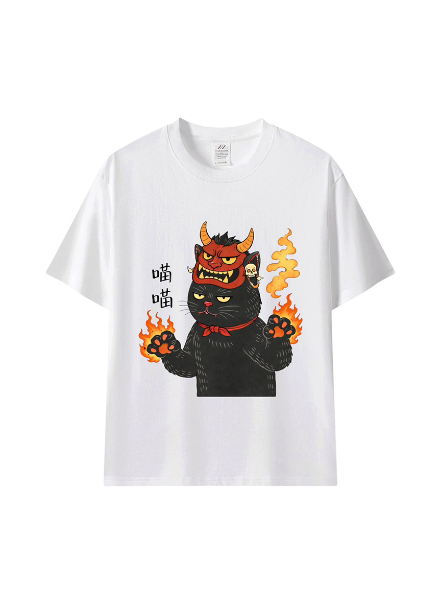 把一點「壞壞的可愛」穿上身｜日系插畫設計 T-shirt 🐱✨